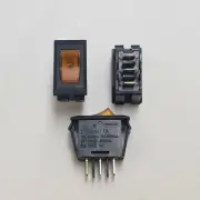 1A-37 SIGMA SWITCHES REPLACEMENT SWITCH SPST AMBER LIGHTED 12V LED BLACK BODY ON