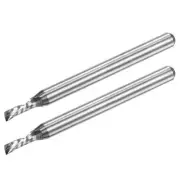1/8" Shank 2mm x 6mm Carbide 1-Flute Left Hand End Mill CNC Router Bit 2pcs