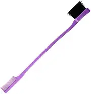Eyebrow Brush Spoolie Foundation Eyeliner Tinting Application Powder Space Saving Eyeshadow Making Blush Makeup Tool, Dark Purple
