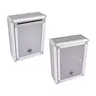 Suggestion Box with Lock Organizer Mailbox Aluminum Alloy Frame Versatile