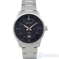 在飛比找蝦皮商城優惠-SEIKO 精工 SUR269P1手錶 日期 黑面 編織紋錶