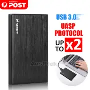 Aluminum USB 3.0 Hard Drive 2.5" SATA HDD SSD External Slim Enclosure Case