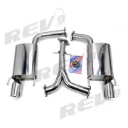 REV9 FLOWMAXX AXLE BACK EXHAUST FOR 06-11 LEXUS GS300 GS350 GS430 GS46 S190 62MM (for: Lexus)
