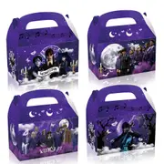 12PC Wednesday Addams Lolly Loot Box Bag Candy Favour Box Party Supplies Decorations