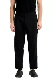 Hugo Boss "Fatal191F1" Men's 100% Wool Black Dress Pants US 32 IT 48