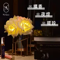 在飛比找PChome24h購物優惠-【愛莯】6朵玫瑰花LED夜燈螺旋玻璃花瓶系列(附贈USB充電