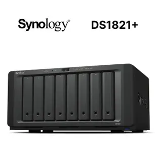 【Synology 群暉科技】搭HAT3300 12TB x2 ★ DS1821+ 8Bay NAS 網路儲存伺服器