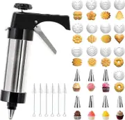 Stainless Steel Cookie Press, for DIY Baking and Cake Icing