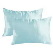 EHP Super Soft & Silky 2 Piece Satin Toddler Pillowcases, Zippered Closure