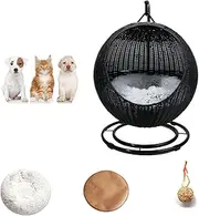 QLXYYFC Handmade Portable Handmade Hanging Dog/Cat Crate for Indoor and Outdoor