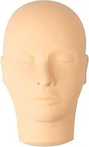 Human Anatomical Model, Injection Training Human Head Model, Lash Mannequin Head Silicone Mannequin Face Model Head Model for Practice Training to Medical Student Doctor Esthetician