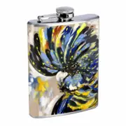 Bird Art Em 2 8oz Stainless Steel Flask Drinking Whiskey Liquor