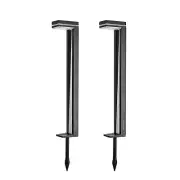 GAMA SONIC 2 Pack Sentry Modern Solar Pathway Lights Bright, Dawn to Dusk