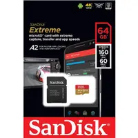 在飛比找蝦皮購物優惠-SanDisk Extreme 64GB 64G micro
