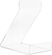 jojofuny 2pcs Clear Acrylic Vinyl Record Stand Display Tabletop Album Holder for Music Desk Organizer Easy Setup Reusable File Holder for Home Office