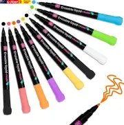 Liquid Chalk Markers for Blackboards 9PCS, Chalk Pen for Chalkboard and Glass, F