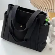 Large Capacity Canvas Tote Bags Carrying Bag College Style Shoulder Bag