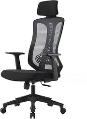 XCJump Ergonomic Office Chair, Computer Chair Desk Chair High Back Chair Breathable, Skin-Friendly Mesh Chair Adjustable 3D Armrest and Lumbar Support