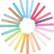 jojofuny 48pcs Set Washable Dustless Sidewalk Chalk Set for Bright Chalk for Blackboard Classroom Outdoor Supplies Smooth Application Easy Clean