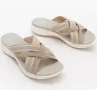 CLOUDSTEPPERS by Clarks Sport Slide Sandals Mira Isle Sand 9 1/2 Wide