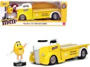 1947 FORD COE FLATTBED TRUCK M&M'S YELLOW 1/24 DIIECAST CAR BY JADA 33425