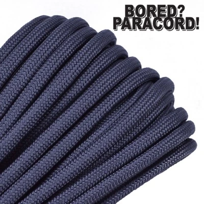 Charcoal - 550 Paracord Rope 7 strand Parachute Cord 10 25 50 100 ft