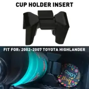 Black Center Console Cup Holder Insert Divider for Toyota Highlander 2002-2007