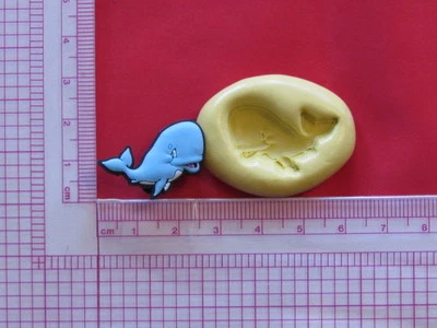 Whale Silicone Mold Bookscrapping Resin Clay A898 Fondant Candy mould