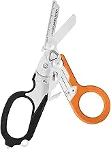 Leatherman Raptor Rescue Shears 6-in-1 Emergency Medical Scissors Tactical Multitool with Strap Cutter & Glass Breaker 5" - Orange/Stainless Steel - Ideal for Paramedics & First Responders
