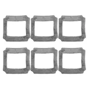 6PCS Window Cleaning Robot Mop Cloth Cleaning Rag Towel Dust Cloth Cleaning Cloth for LIECTROUX YW71 Gray