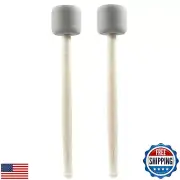 Cionyce 2 Pack Drum Mallet Wool Felt Drum Stick 13 Inch Drum Mallet Drum Stic