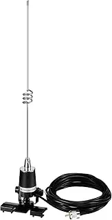 [Bingfu] VHF Nmo Antenna Dual Band VHF UHF 136-174MHz 400-470MHz with Low Loss 16.5ft RG58 Cable Fix Bracket Lip Mount Antennas for Car Truck Mobile Ham Radio Amateur Radio Marine VHF Radio