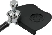 Silicone Coffee Tamper Mat - Espresso Barista Tool, Anti-Slip (Black)