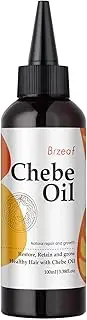 Brzeaf Natural Chebe Oil from Chad - 3.38OZ, Moisturizing African Scalp and Hair Oil for Promoting Growth, Deterring Breakage & Deep Conditioning