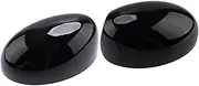 51167030715 51167030716 LH+RH Side Door Wing Rearview Mirror Cap Cover Trim Compatible For Mini Cooper R50 R51 R52 R53 2000-2008 ABS