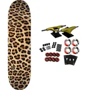 Powell Mini Logo Skateboard Complete K16 Leopard Fur 7.5" x 28.65" Mini