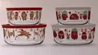 NEW Pyrex Star Wars 8 Pack Food Storage Glass 4 Containers 4 Lids Christmas Set!