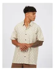 [St Goliath] Pilgrim Short Sleeve Shirt in Oat