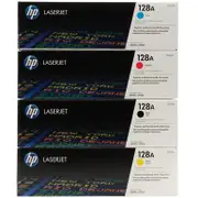 HP 128A Toner Cartridges Value Pack - Includes: [1 x Black, Cyan, Magenta, Yellow]