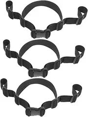 Hoement 3pcs High Chair Harness Straps Safety Belt for Highchair Dining Chair Polyester Black