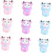 HAPINARY Animal Pen Set 4-pack Silicone Covers Decorative Pencil Caps Covers Extendable Tips
