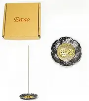 Ercao Incense Stick Holder，Icense Holder，Universal Icense Holder for Sticks，IncenseBurner (Incense Holder-alloys-Golden)