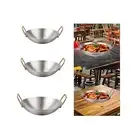 Stainless Steel Wok Home Multipurpose Dry Pot for Stewing Frying Vegetables