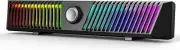 Smalody USB Powered HiFi Stereo PC Speaker, Dynamic RGB LED Gaming Sound bar