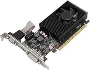 GT730 Graphics Card, 2GB GDDR3 64 Bit Gaming Graphics Card with Cooling Fan, DVI, VGA, HDMI, PCI Express 2.0 X 8, Low Profile GPU Computer Video Cards