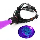 5W Rechargeable Zoom UV Blacklight Headlamps Ultraviolet Scorpions Headlights