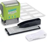 Trodat's Stamp 'N Stick - Typo DIY Rubber Stamp - Create Your Own Custom Textile Stamp - Dermatologically Tested - Ideal for Marking Kids Clothing and Belongings with Their Name and Fun Icons