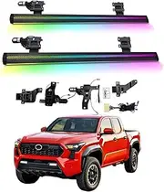 BJOHQ Electric Running Boards Compatible for Toyota Tacoma 2022-2024 with Light, SUV, Off-Road & Pickup Trucks - Retractable Truck Steps & Nerf Bars