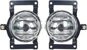 Car Fog Lamp Assembly for Hyundai for Tucson 2005-2012 92202-2E000 92201-2E000 Car Front Bumper Fog Light Driving Lamp Fog Light Lamp Assembly Front Bumper Fog Light(Left and Right)