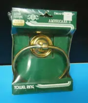 Decora Bathware Solid Brass Towel Holder High Polished NOS Heavy